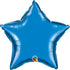 Personalised Sapphire Blue <br> Star Balloon